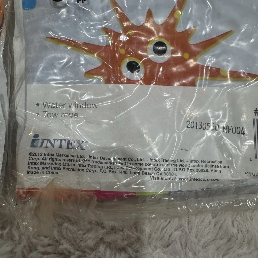 2- Intex Kids Surf Rider Pool Float Inflatable Swim New 2012 NOS Fish Design